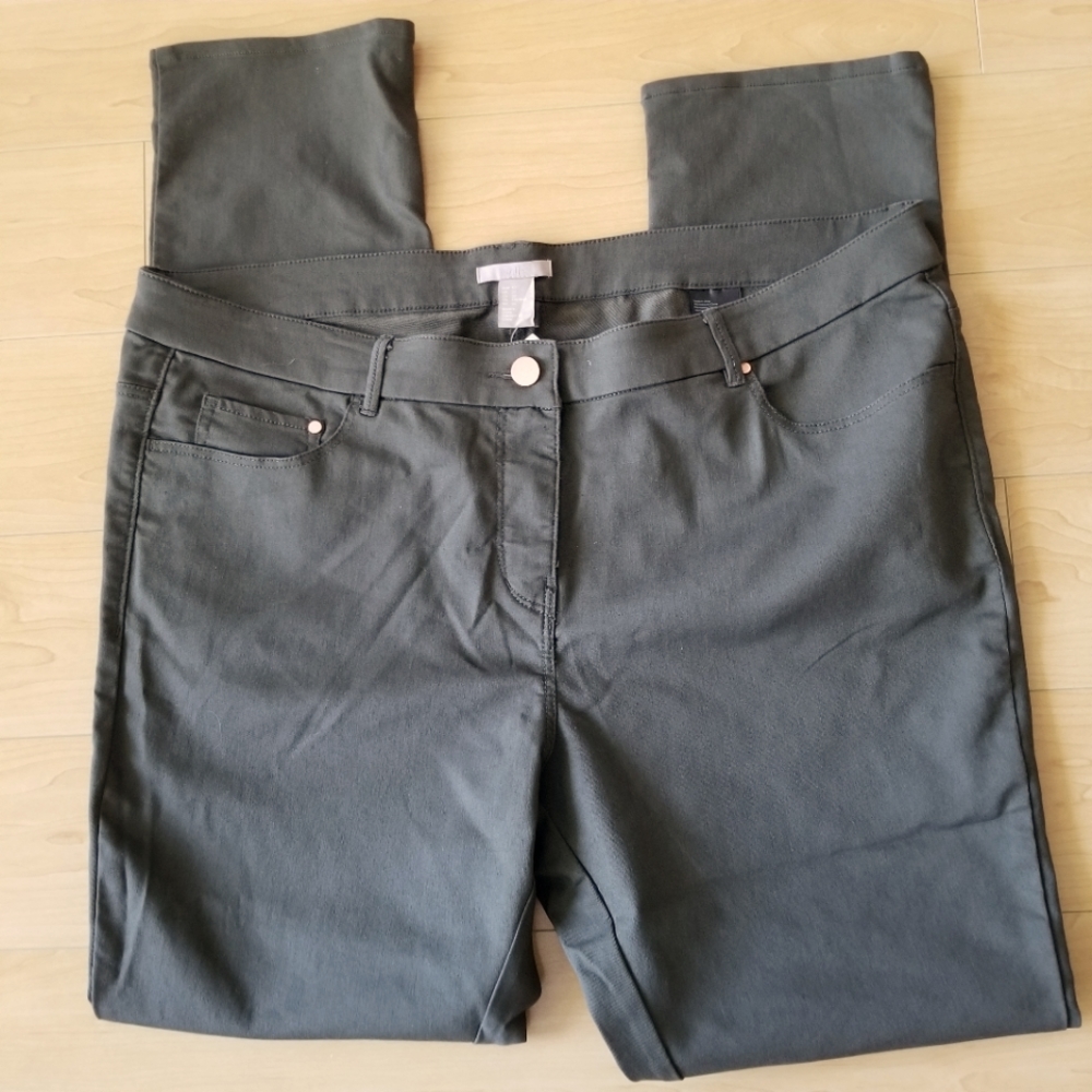 NWT H&M Plus Size Green Pants Size 22
